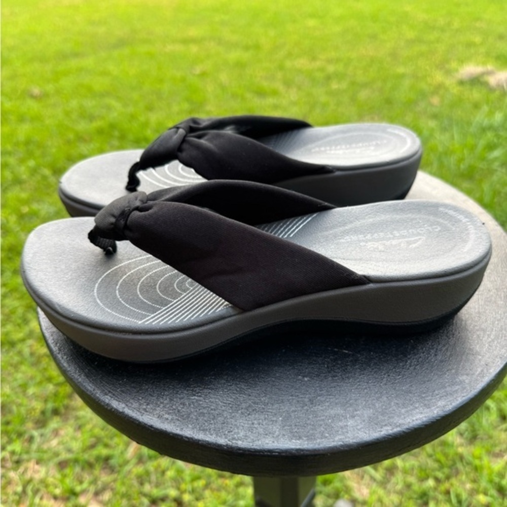 Clark’s Arla Glison Women's Black Sandals Sz  7